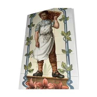 Villeroy and Boch vintage butcher tile fresco