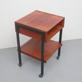 1960s trolley in teak and metal