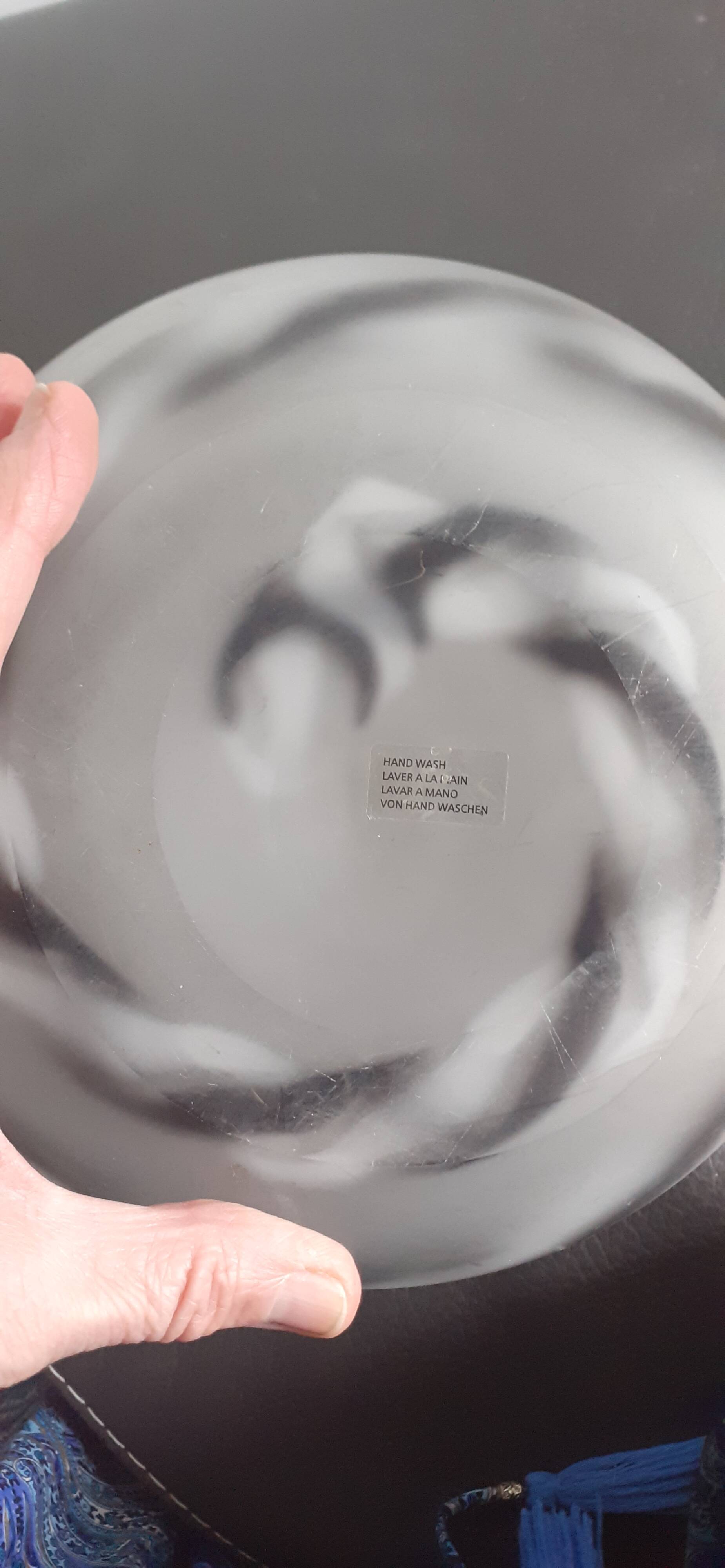 Vase noir gris dépoli