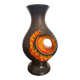 Ceramic vase Fat Lava Orange by Walter Gerhards 1960