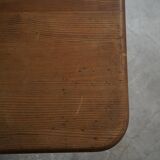 Swedish solid pine dining table from the mid-20th century, Åby Möbelfabrik, 1940s.