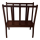 Mahogany magazine rack