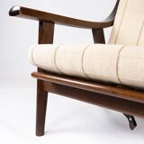 Fauteuil en chêne Hans J. Wegner fabriqué par Getama 60