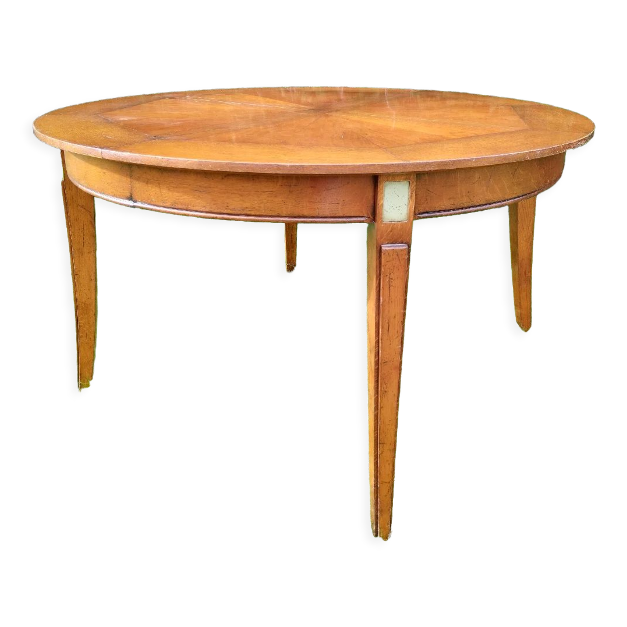 Directoire style round table with extensions