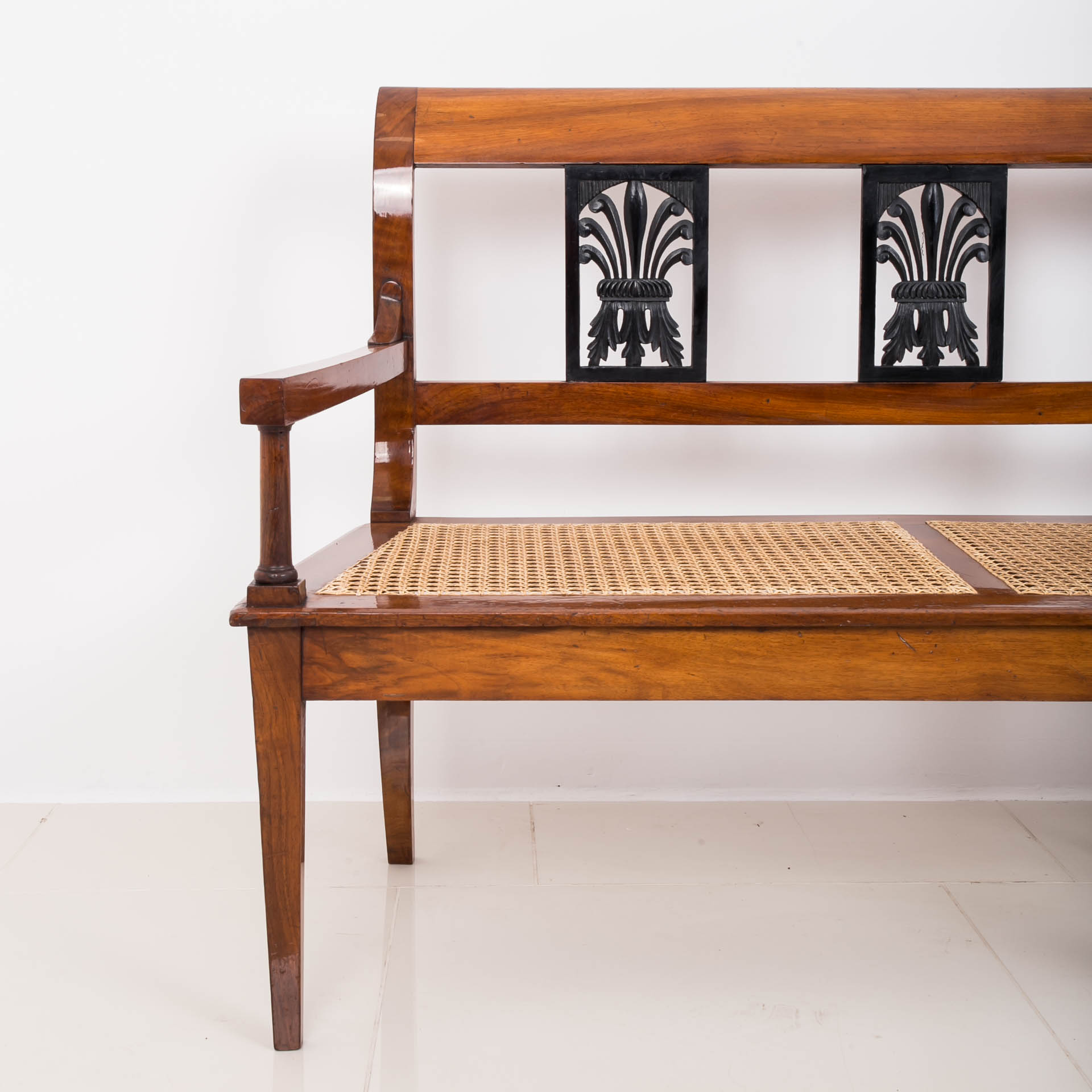 Biedermeier bench, 19th century, Austria