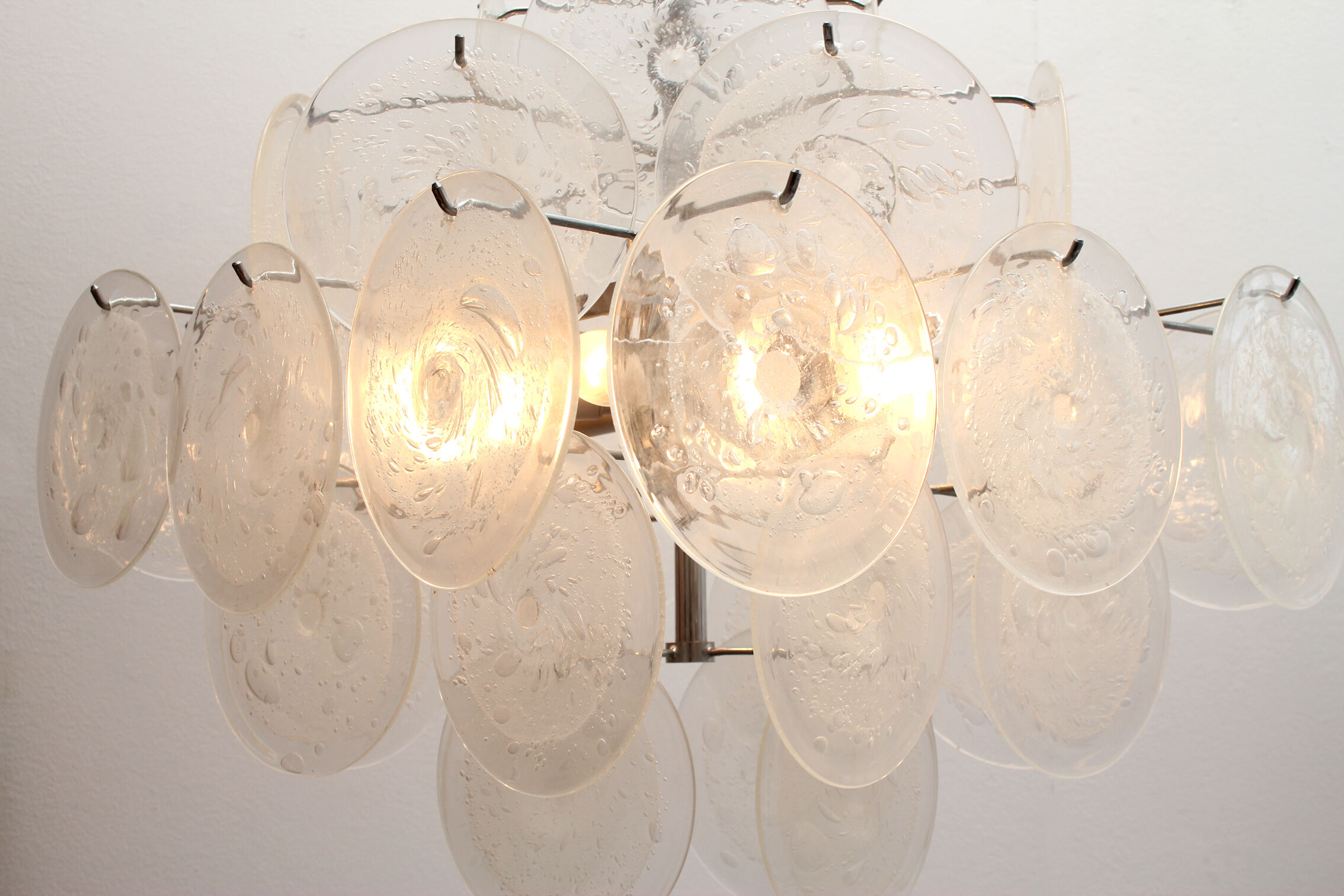 1970s chandelier Murano glass, Gino Vistosi