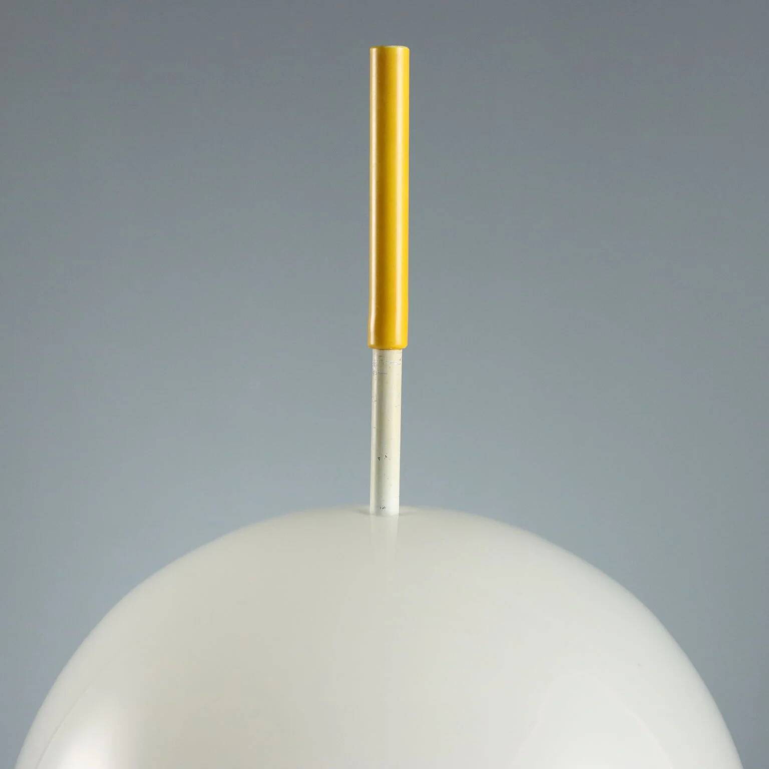 Vintage glass table lamp with double switch, Italy, 1970s