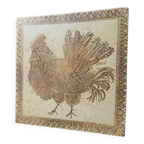 Roger Capron ceramic tile with rooster