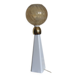Large ceramic & glass lamp