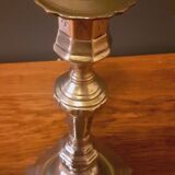 Chiseled bronze candlestick from the Louis XIV period, early 18th century.