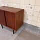 Vintage Danish cabinet with sliding doors