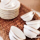 cups and saucers porcelain Vierzon