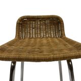 Ensemble de 4 tabourets de bar vintage Dirk van Sliedregt Rohe Noordwolde 1960