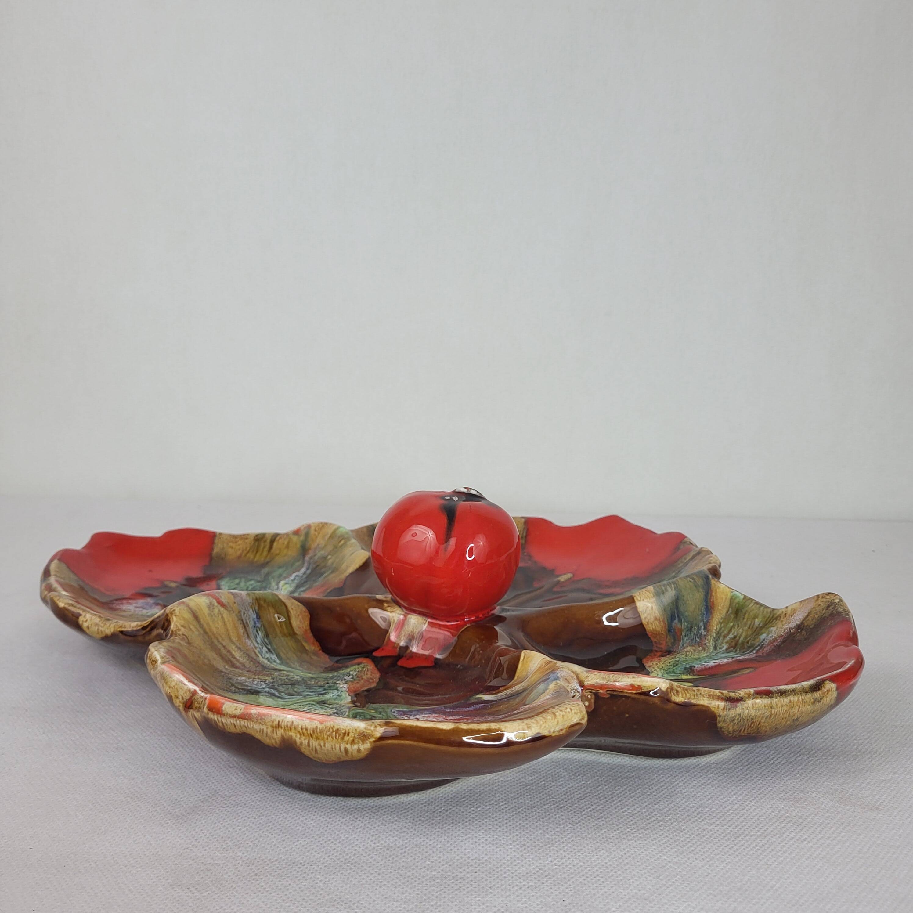 Serving dish in Vallauris ceramic