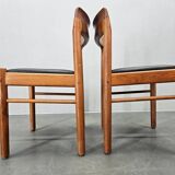 Set of Two Midcentury Rare Dining Chairs Bramin, Denmark, 1960s