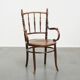 Antique Wooden Chair with Armrests