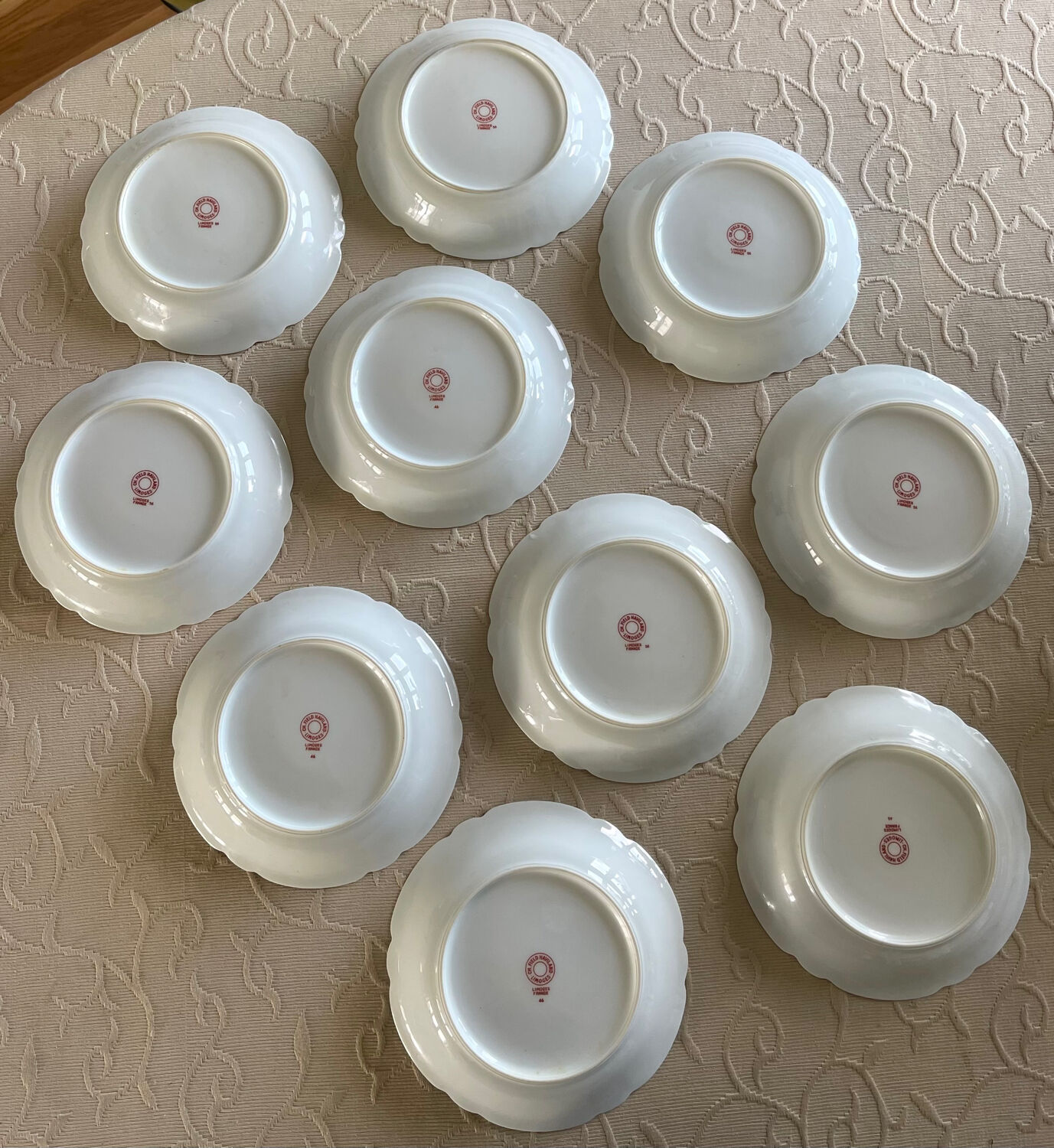 10 soup plates Haviland Limoges.