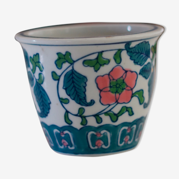 Hand-painted ceramic pot