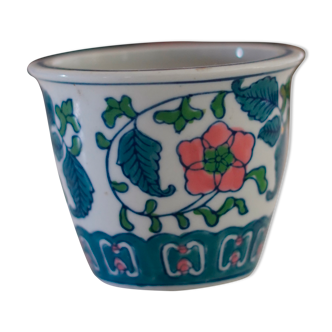 Hand-painted ceramic pot