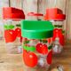 Henkel vintage apple glass jar set