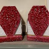 Duo of art deco vases