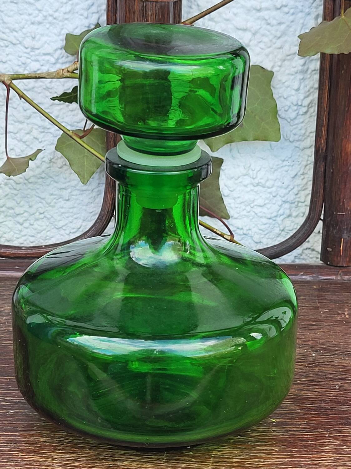 Vintage green carafe