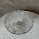Etched glass fruit bowl