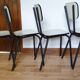 Suite de 4 chaises, années 60/70