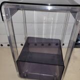 Plexiglas shelf on casters from the 70s