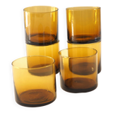 6 verres ambre