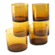 6 verres ambre