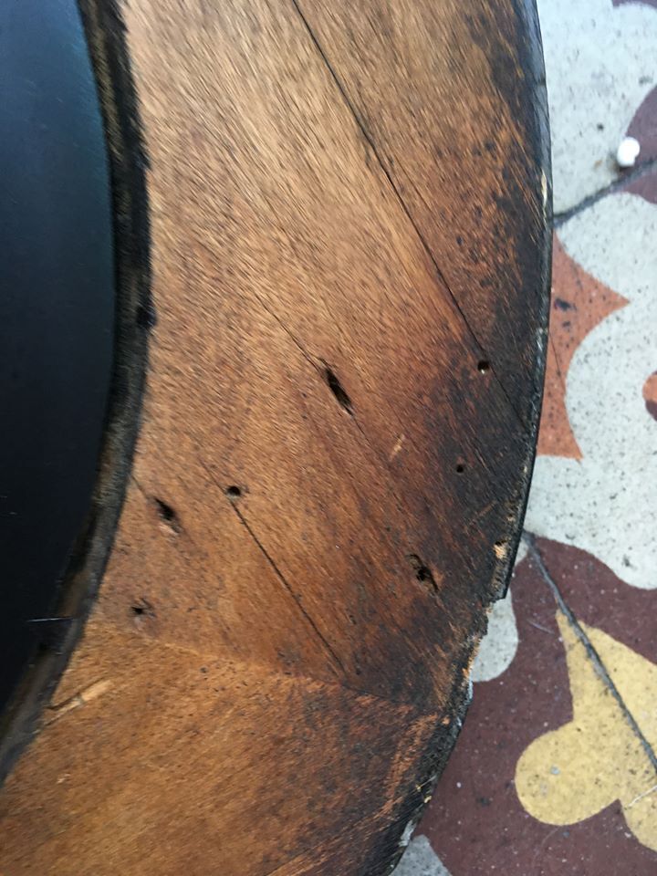 Round mirror style Napoleon III - 37x37cm