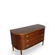 Large half-moon shaped chest of drawers/hall console, 1930s/1940s.