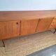 Very large vintage teak sideboard, buffet, display cabinet.