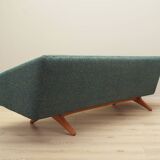 Canapé vert mélangé, design danois, années 1960, fabricant : A. Mikael Laursen