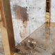 Vintage glazed brass shelf