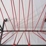 OLD MAGAZINE HOLDER VINTAGE BOOKS 50/70' WROUGHT IRON SCOUBIDOU