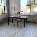 Solid oak farmhouse table 185cm