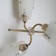 50s rockabilly three-light chandelier