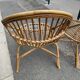 Pair of antique rattan armchairs