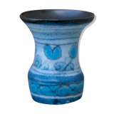 Vase bleu raku à tendance scandinave