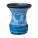 Raku blue vase with Scandinavian tendencies