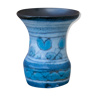 Vase bleu raku à tendance scandinave