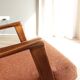 Vintage rust bronze armchair Scandinavian design 1960