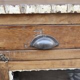 Ancien vaisselier en teck birman