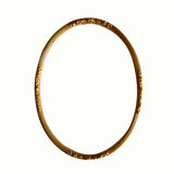 Oval gilded wooden frame
