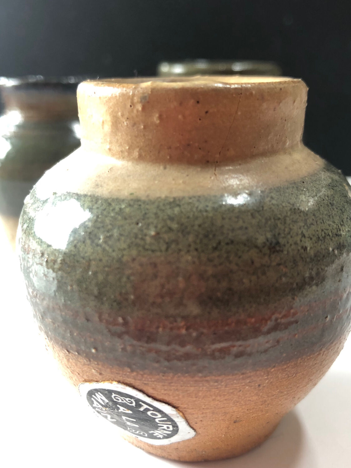 Lot de 3 pots en grès de Jules Guérin