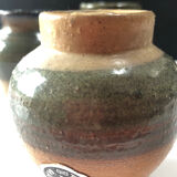 Set of 3 stoneware pots by Jules Guérin