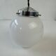 Pair of old small opaline pendants 13 cm vintage