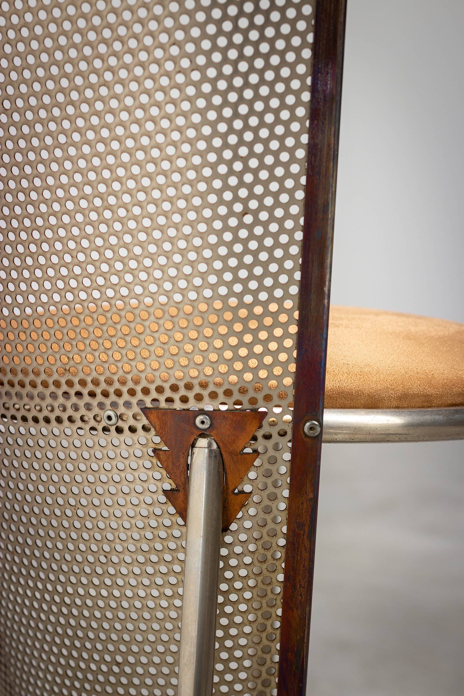 Frans Van Praet set of four postmodern Sevilla chairs 1990